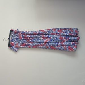 Strapless flower summer dress